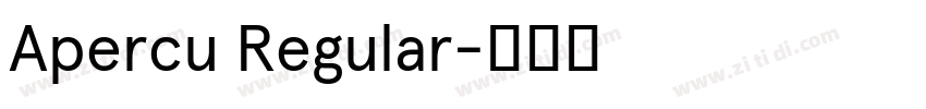 Apercu Regular字体转换